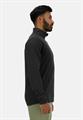 NB M SPACE DYE 1/4 ZIP BLACK HEATHER