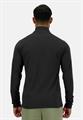 NB M SPACE DYE 1/4 ZIP BLACK HEATHER