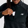 NB M ATHLETICS HEAT GRID 1/2 ZIP BLACK