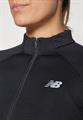 NB W ATHLETICS HEAT GRID 1/2 ZIP BLACK