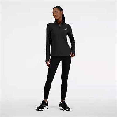 NB SPACE DYE WOMAN QUARTER ZIP BLACK