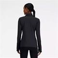 NB SPACE DYE WOMAN QUARTER ZIP BLACK