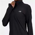 NB SPACE DYE WOMAN QUARTER ZIP BLACK