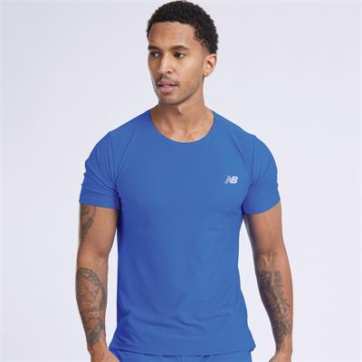 NB Athletics Jacquard T-shirt M Blue Oasis